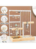 1pc Elegant Tabletop Metal Jewelry Organizer With Lacquered Finish | Versatile Storage & Display Rack For Necklaces, Earrings & Bracelets With Tray Valentine Day